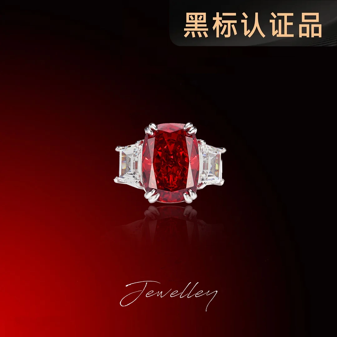 欧阳琴 925银合成锆石戒指 【琴愿为你】时尚奢华大气戒指AJ150046