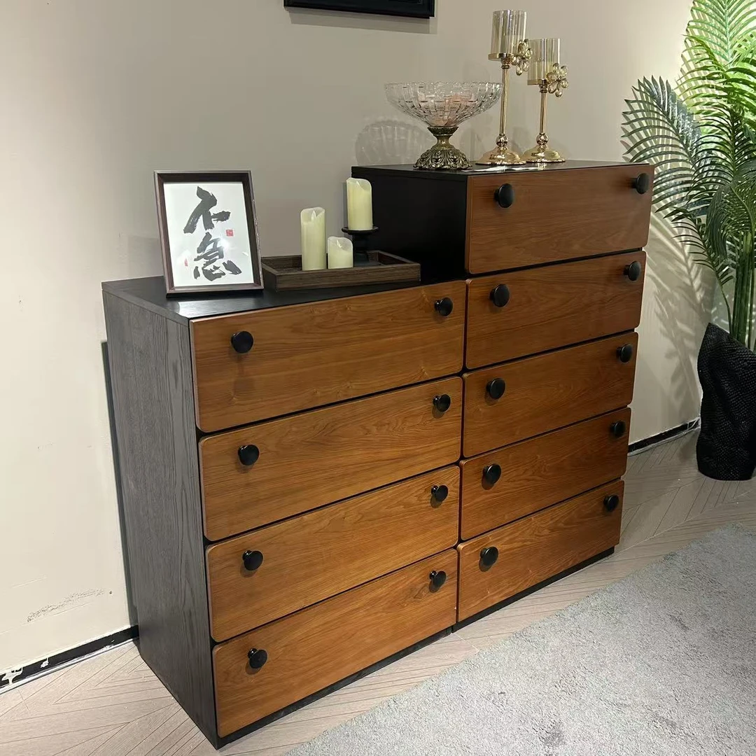 【枫叶斗柜】中古风多功能斗柜卧室阳台客厅可用实木柜