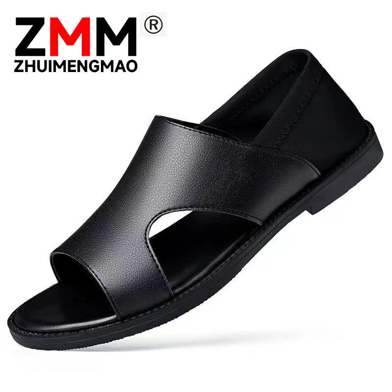 2025爆款夏季新款男士凉鞋休闲防滑软面耐磨软底透气沙滩鞋男款