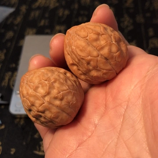 把件文玩核桃龟甲纹31mm