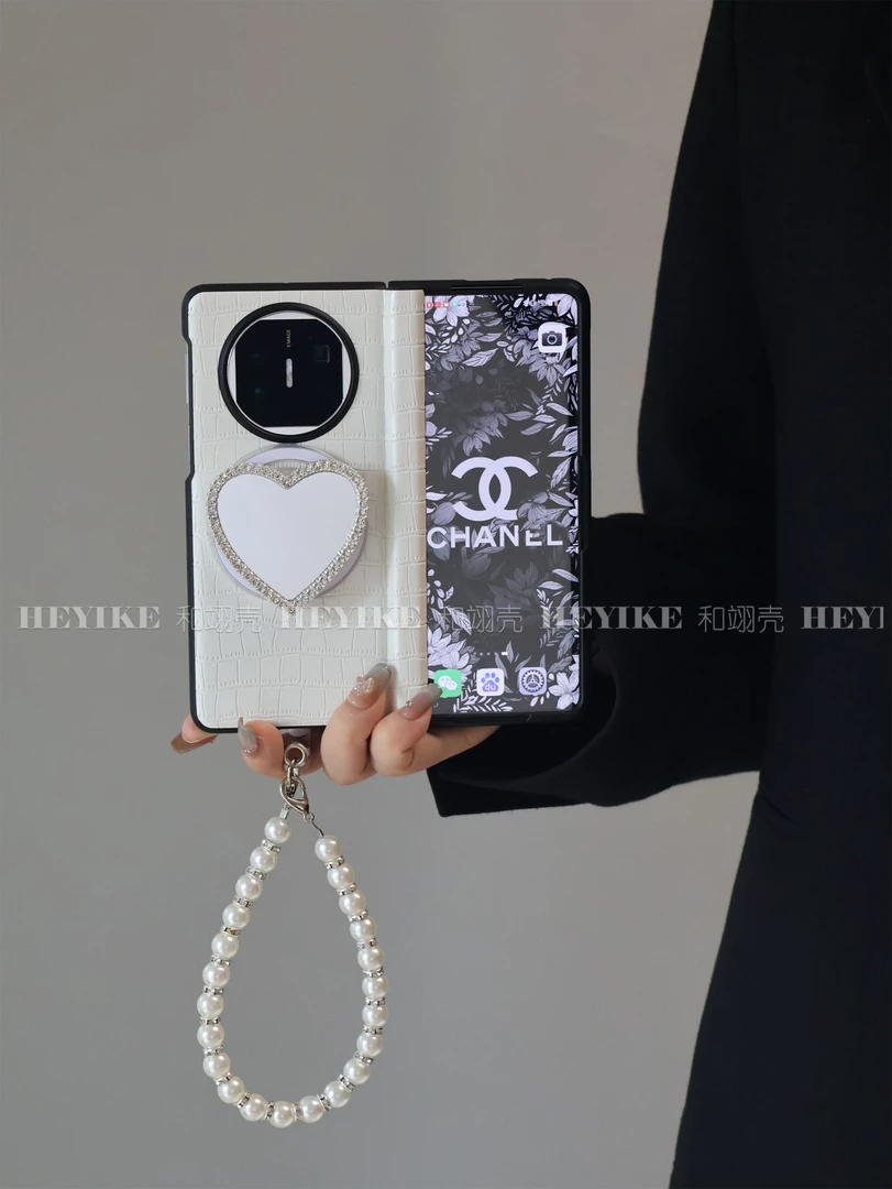 极简风白色磁吸适用vivoxfold5华为mateX6手机壳折叠X5支架荣耀V3