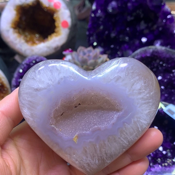 水晶福利粉软爱心未镶嵌