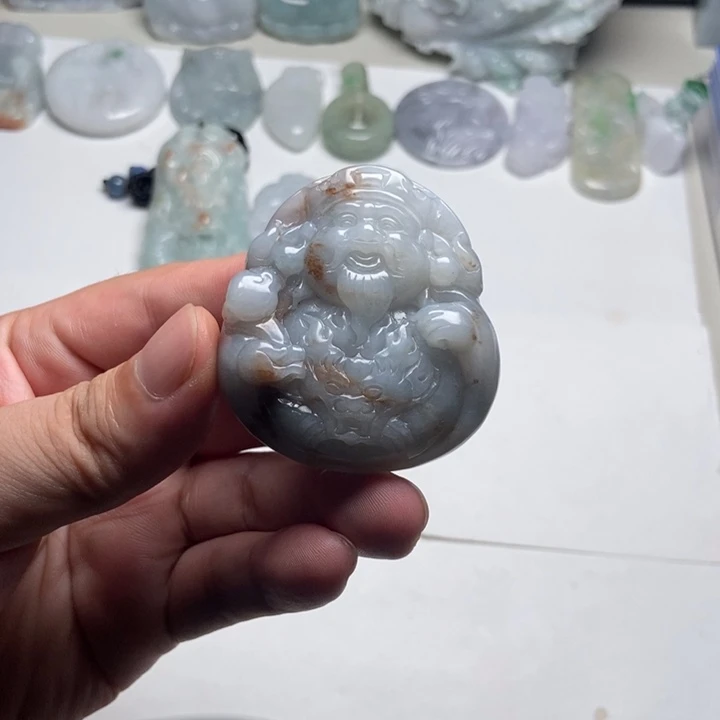 颈饰未镶嵌翡翠财爷16