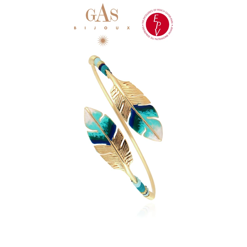 AZLOOK 珐琅手镯 【法国进口】GAS BIJOUX 自由之翼手镯开口