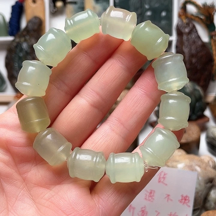 未镶嵌蛇纹石玉手串