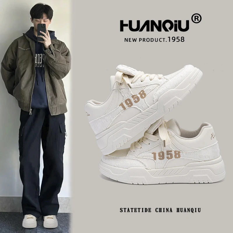 环球隐形增高板鞋男2025夏季网红百搭小众ins厚底爆款潮流小白鞋