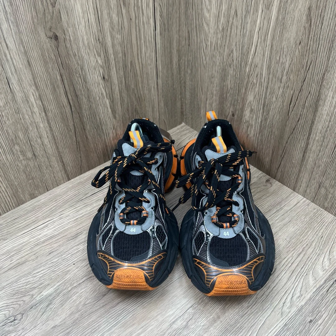 95新 Balenciaga/巴黎世家 3XL 黑橙老爹鞋 44码/95新/无配件