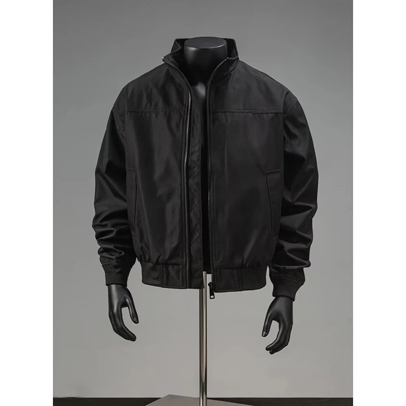 美式飞行教练夹克外套男春季短款cleanfit正肩修身三防工装冲锋衣