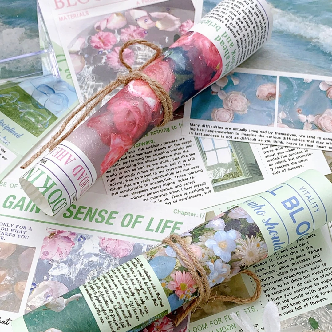 【1-13】云上文创-（以直播为准）素材纸贴纸包胶带