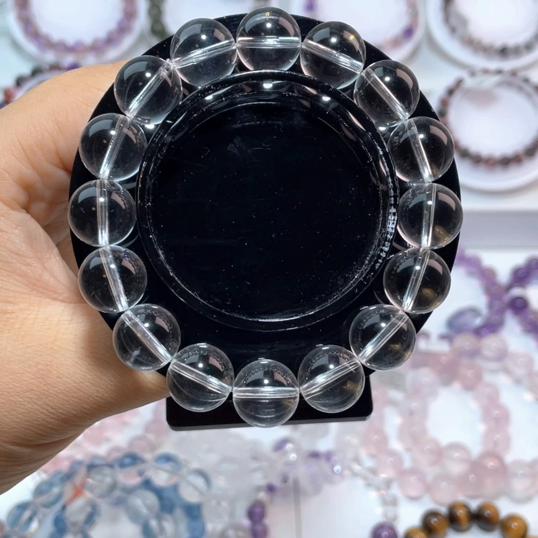 水晶手链未镶嵌天然白水晶13mm