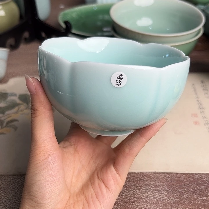 龙泉云间青瓷小米茶器