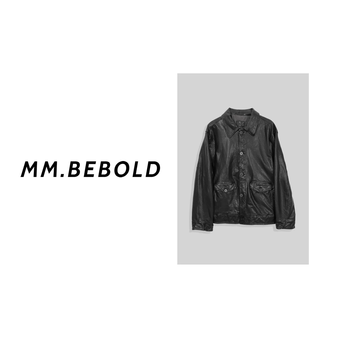 【妙姐精选】棕夜 绵羊皮100 秋冬百搭翻领皮衣外套MKF1087