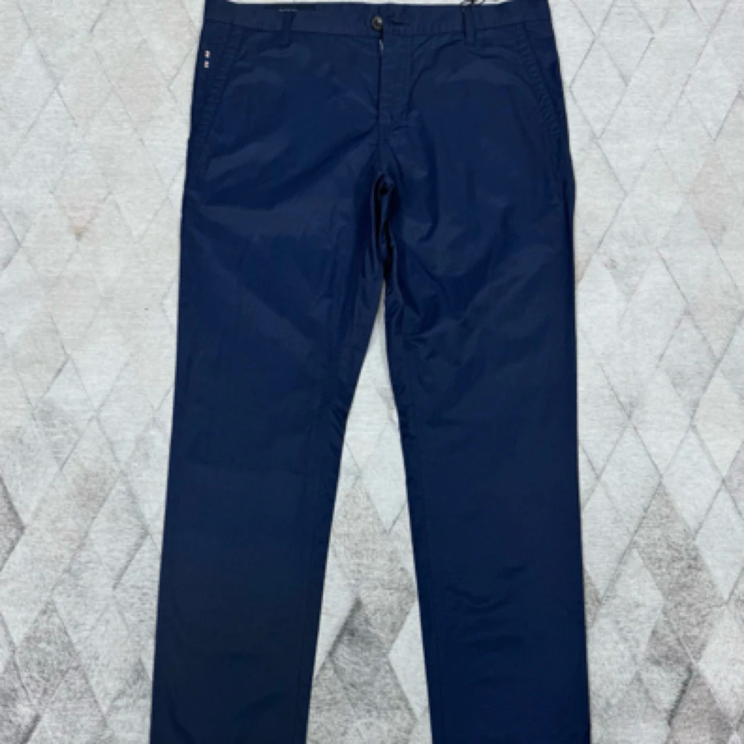未使用 GUCCI/古驰 133985 深蓝色轻薄款休闲裤