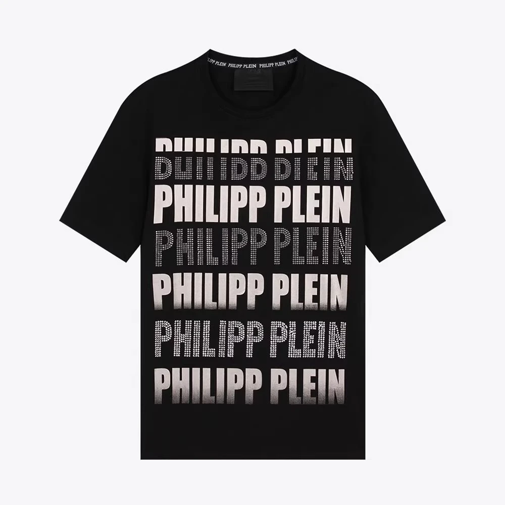 全新未使用PHILIPP PLEIN PP水钻男短袖T恤F17CMTK0990PJY002N02