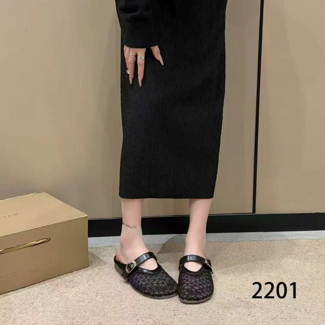 2025年夏新款包头镂空一脚蹬2201