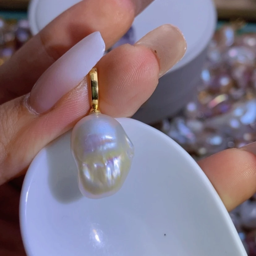 【闪购商品】淡水珍珠天然珍珠（微瑕）合金