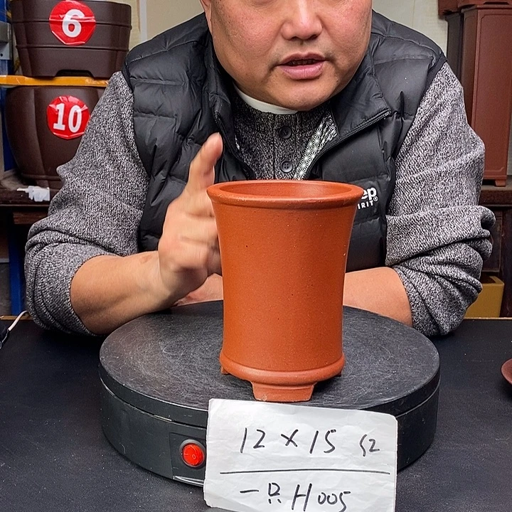 紫砂花盆货号一只H005