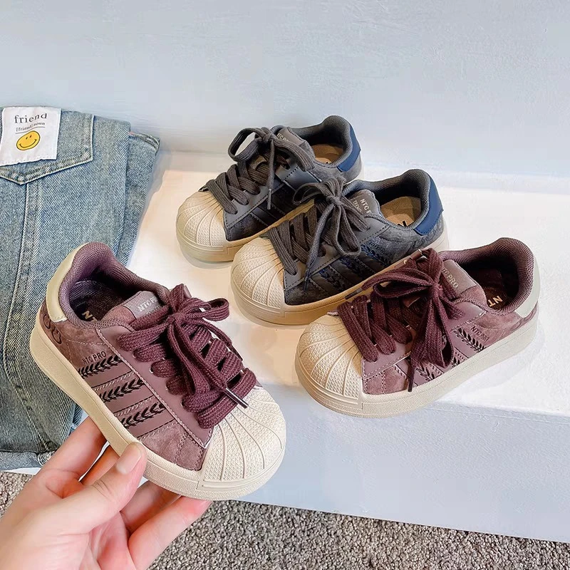 童鞋25新夏超纤皮现货运动休闲秋冬季防滑正品sgs外贸粉墨素潮鞋