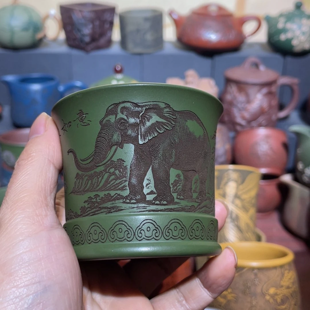 原矿紫砂手工主人杯