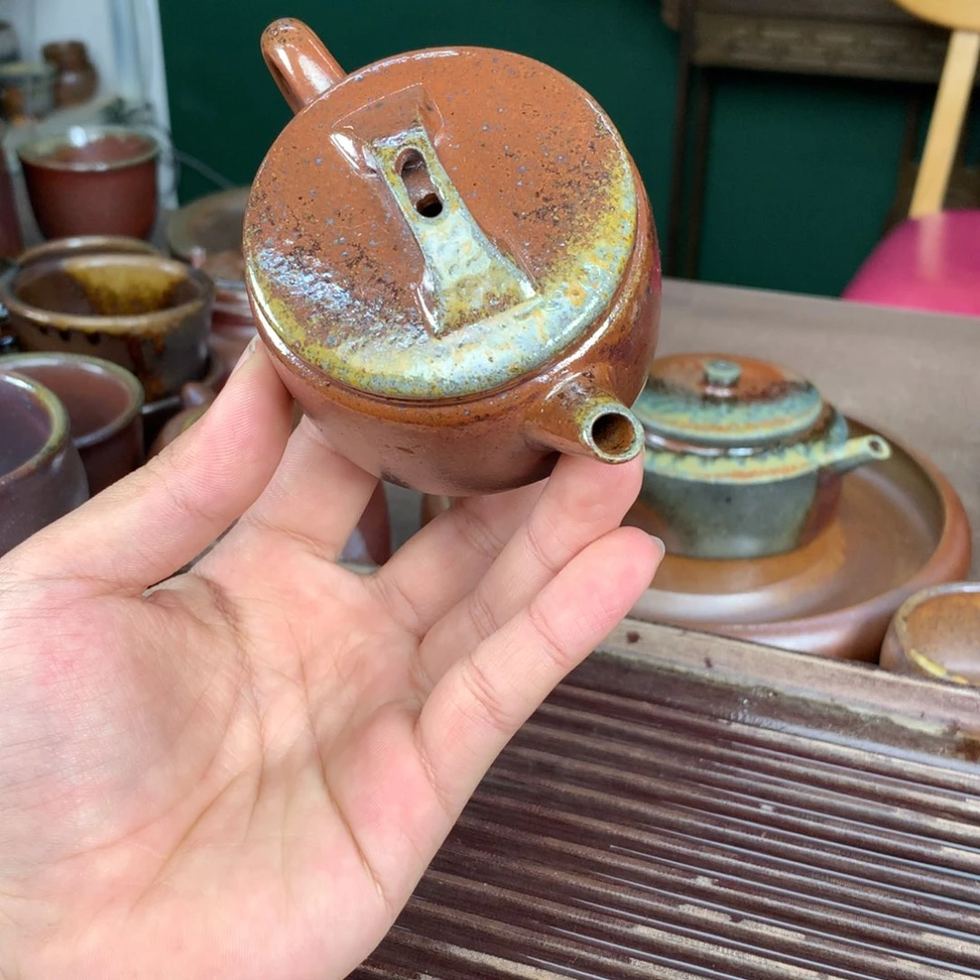 紫砂柴烧纯自然柴烧