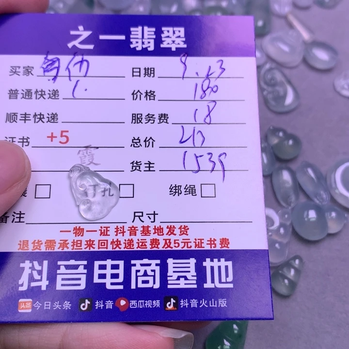 颈饰未镶嵌翡翠伪****女