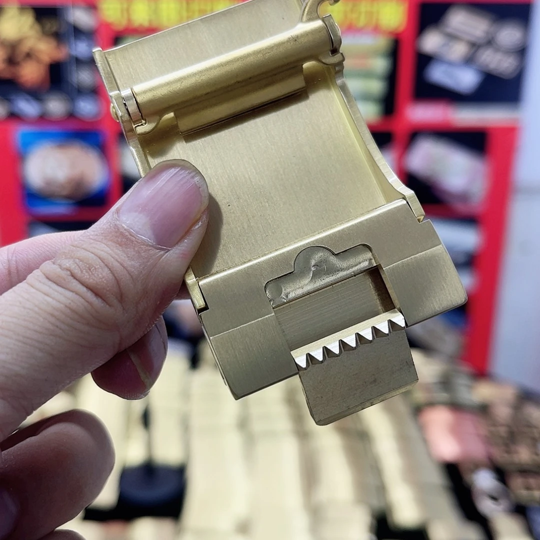 三***子实心黄铜皮带扣链条