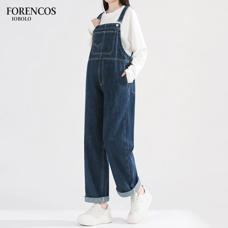 孕妇牛仔背带裤2025新款春秋季外穿宽松时尚阔腿大码直筒长裤休闲