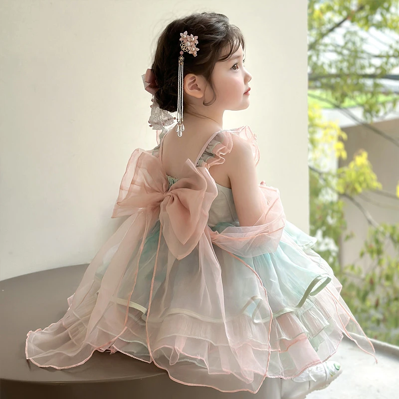 公主裙女童2025新款小女孩超好看绝美汉服洛丽塔女宝高级感公主裙