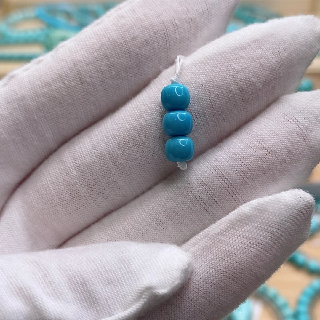 绿松石未镶嵌珠宝奇石5.8mm