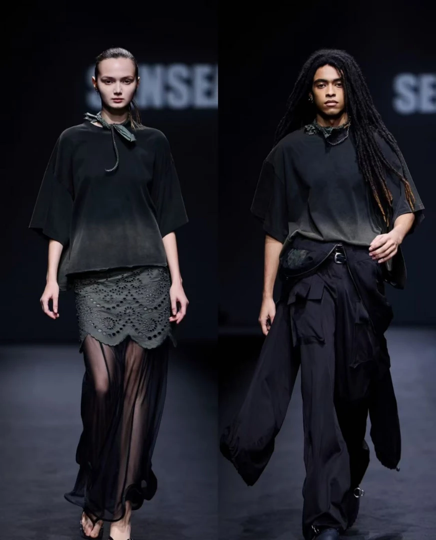 【周周同款黄色针织】2025年高奢定制秀场短袖7701#