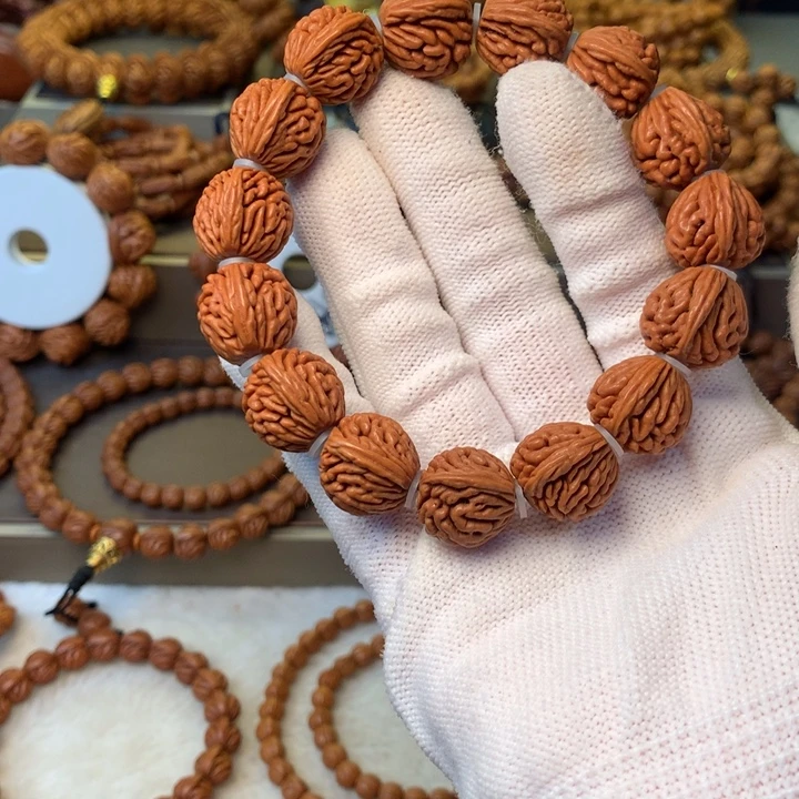 桃核手串秦岭龙纹