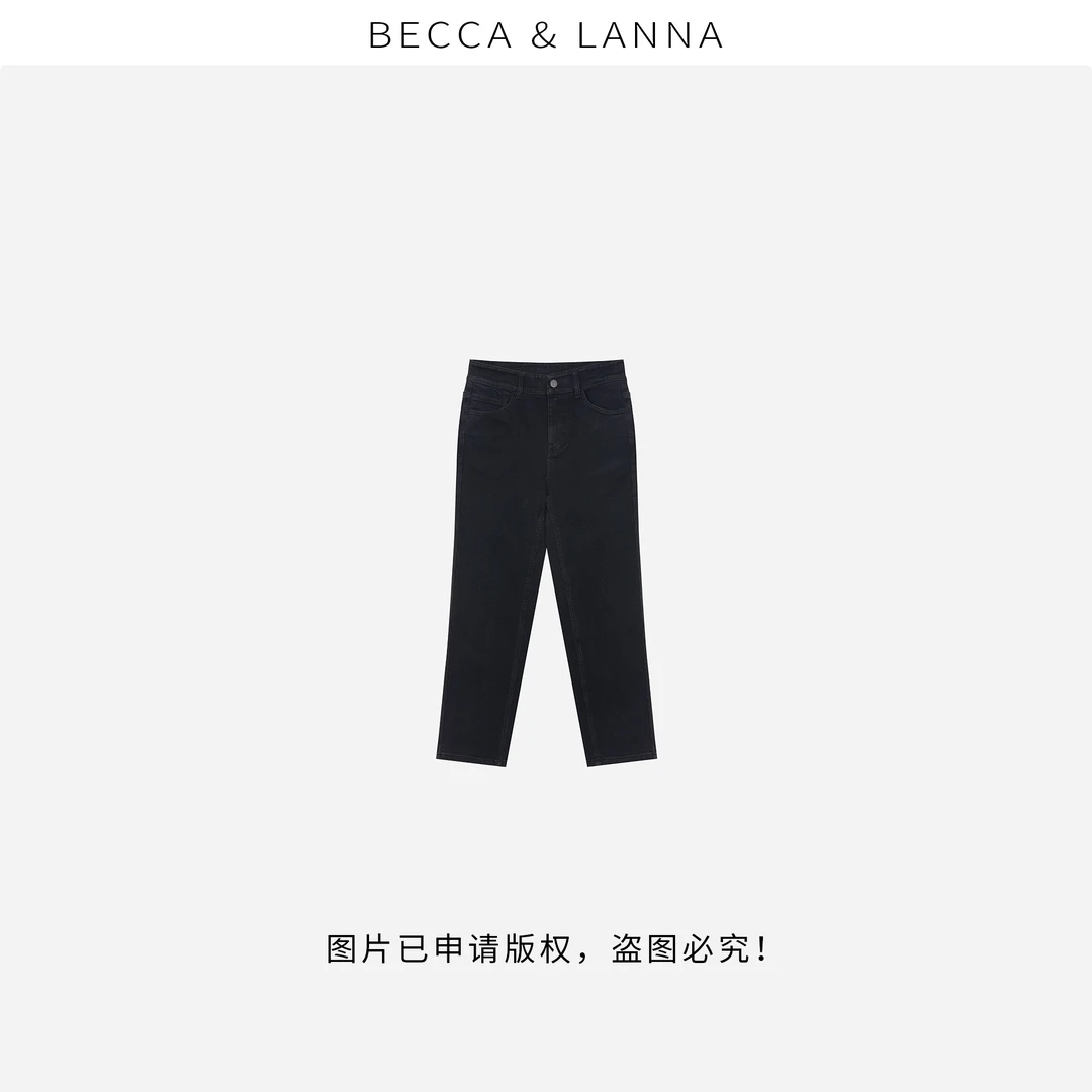 D0097 硬货哥女士复古亲肤蓄热保暖高弹高腰显瘦小脚牛仔裤 女装