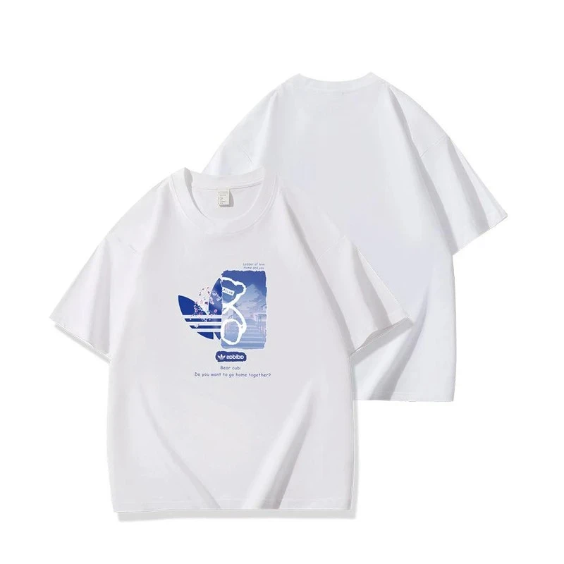 20【一折清仓】夏季纯棉短袖男女同款情侣半袖休闲透气圆领潮流印花