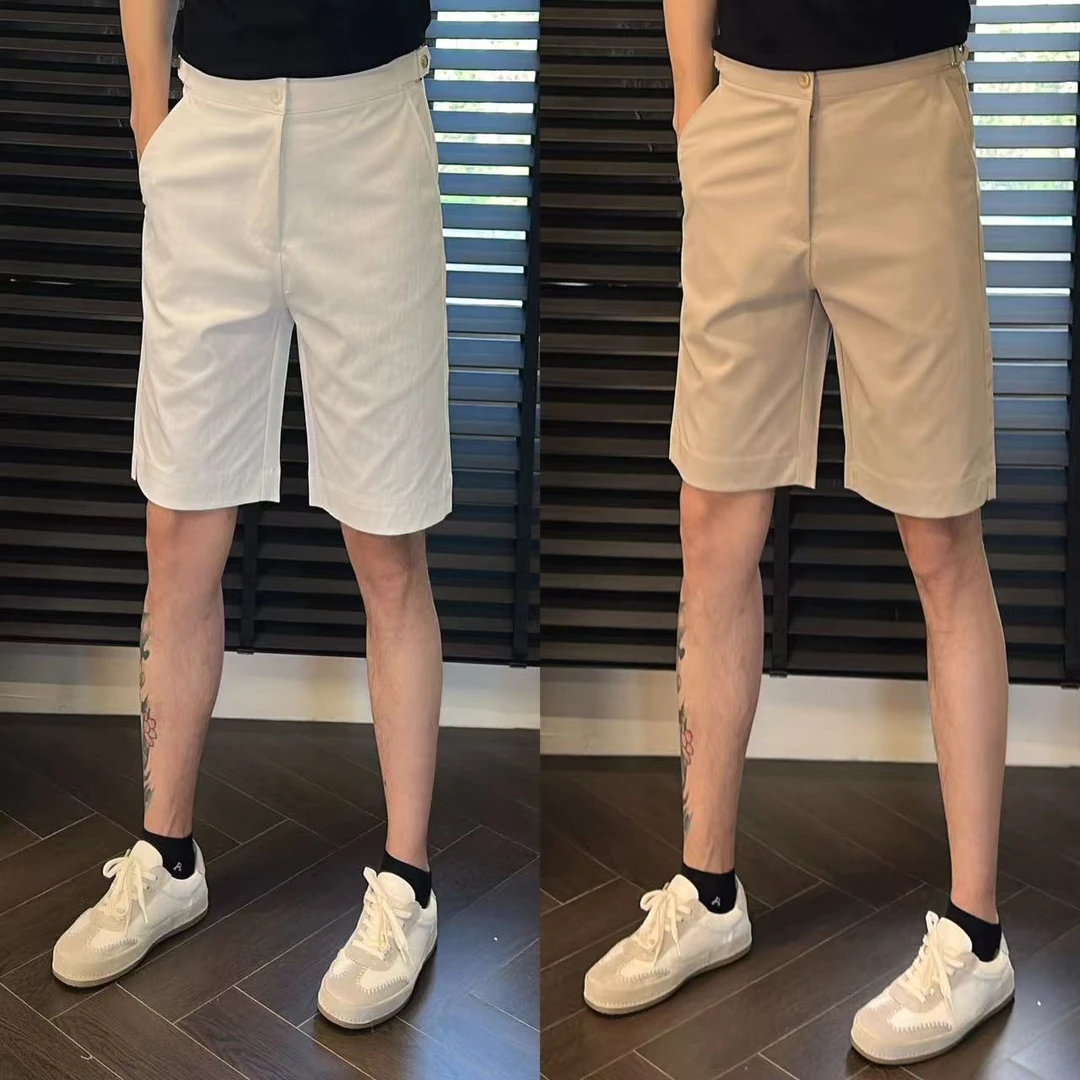東•Dongzi丨夏季新款简约净奢意式风短裤休闲时尚净奢5分裤6167