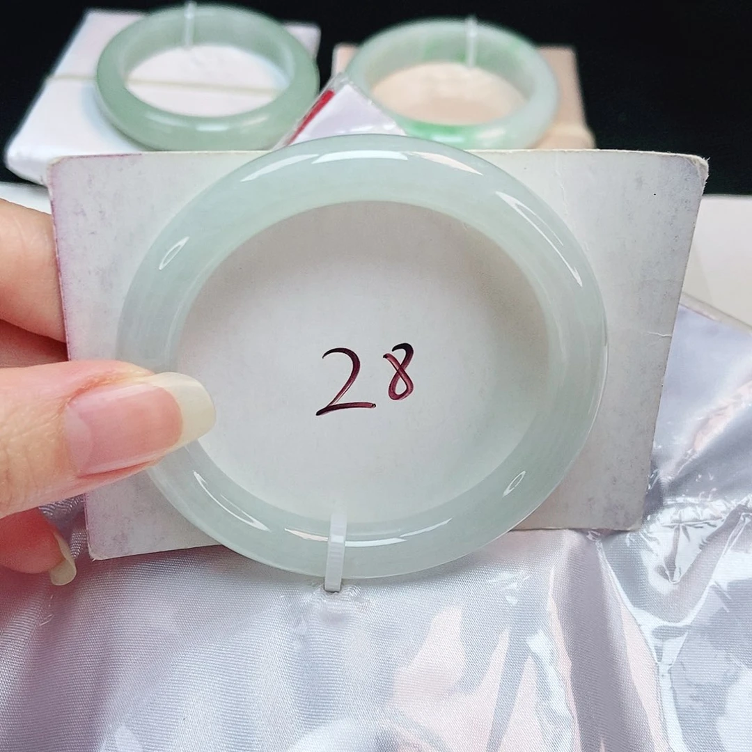 未镶嵌手镯翡翠圆54.8