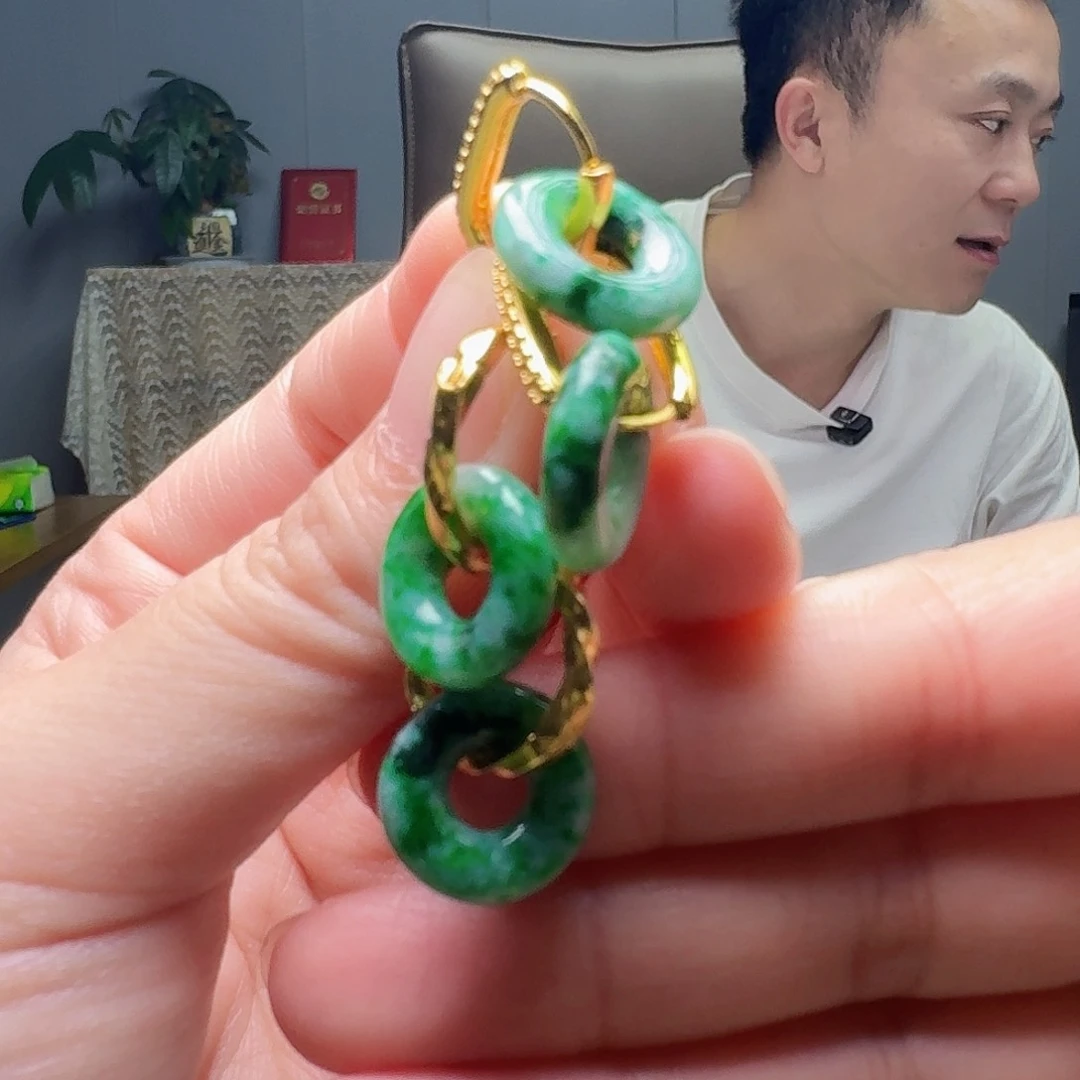 翡翠银S925镶嵌耳饰多样性发货其一