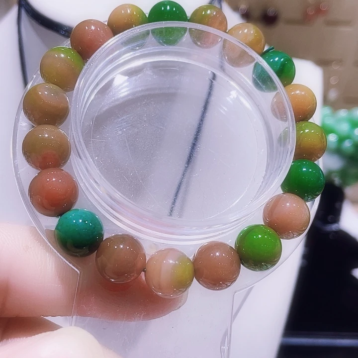 玛瑙/玉髓未镶嵌手链盐沿玛瑙天然手串