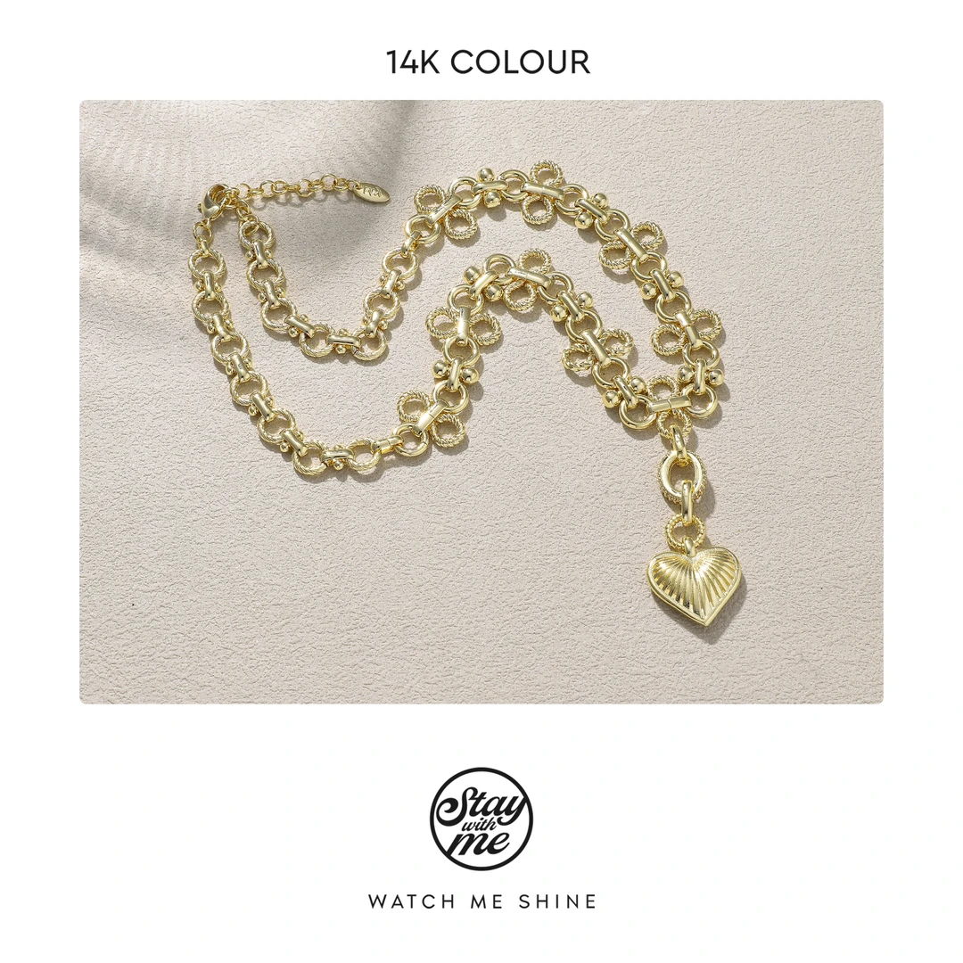 STAY WITH ME 铜合金项链 小众设计n0599项链