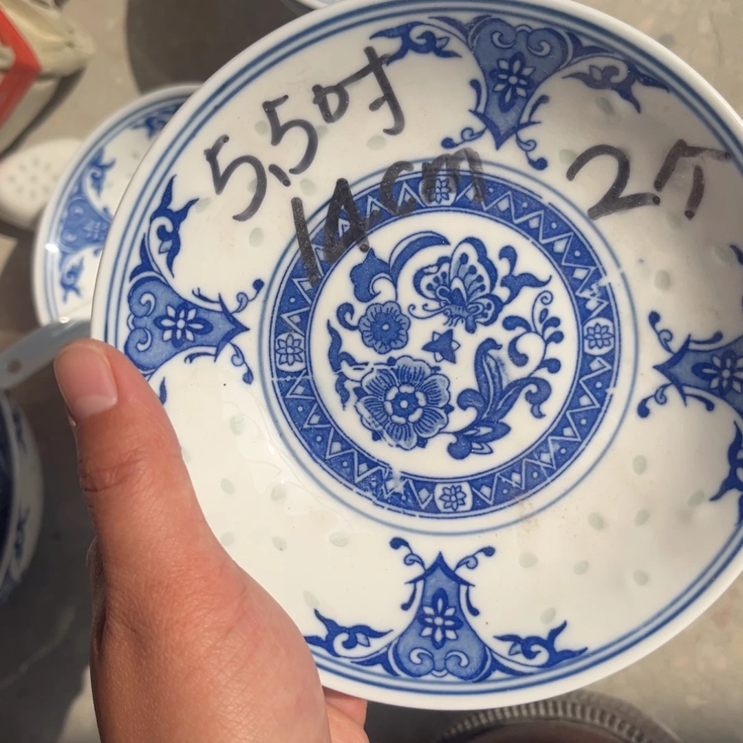 摆件陶景德镇高温细白瓷餐具