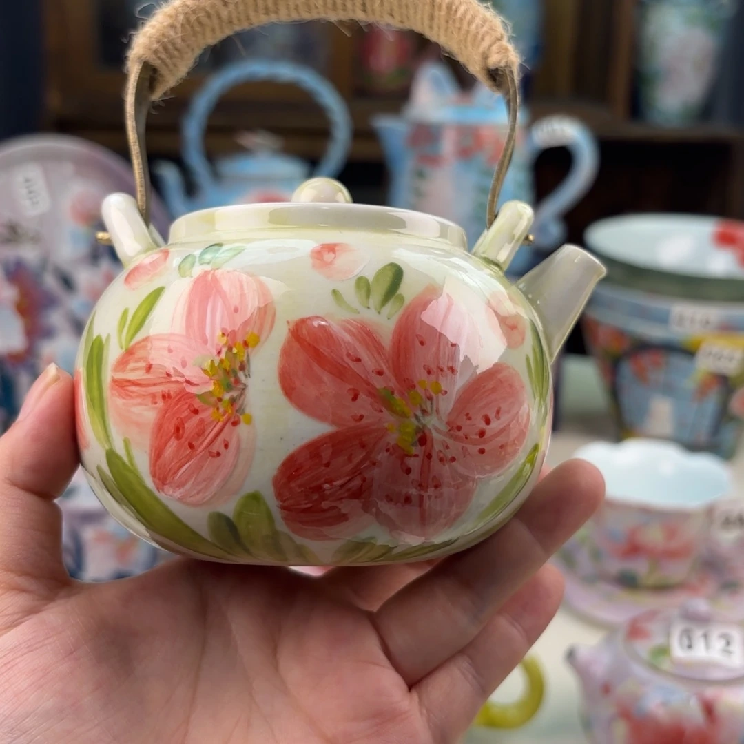 景德镇手绘高温釉下彩陶瓷茶具