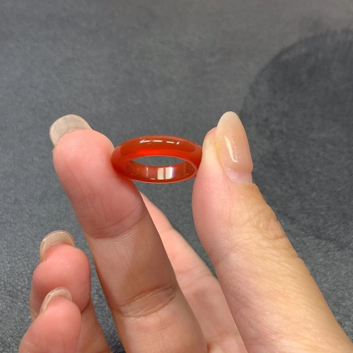 可***芯玛瑙/玉髓未镶嵌戒指