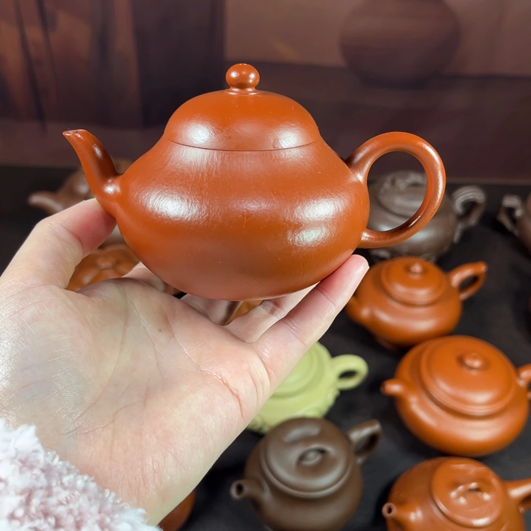 茶壶紫砂樱*雪原矿朱泥180毫升