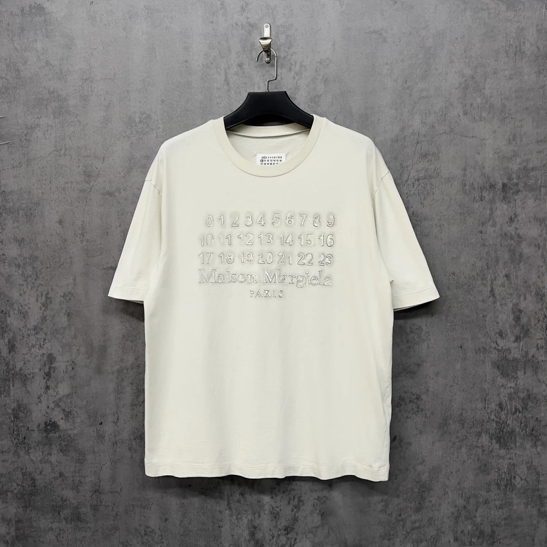 未使用 Maison Margiela/梅森马吉拉 新款刺绣Logo短袖/ZK99/XXS