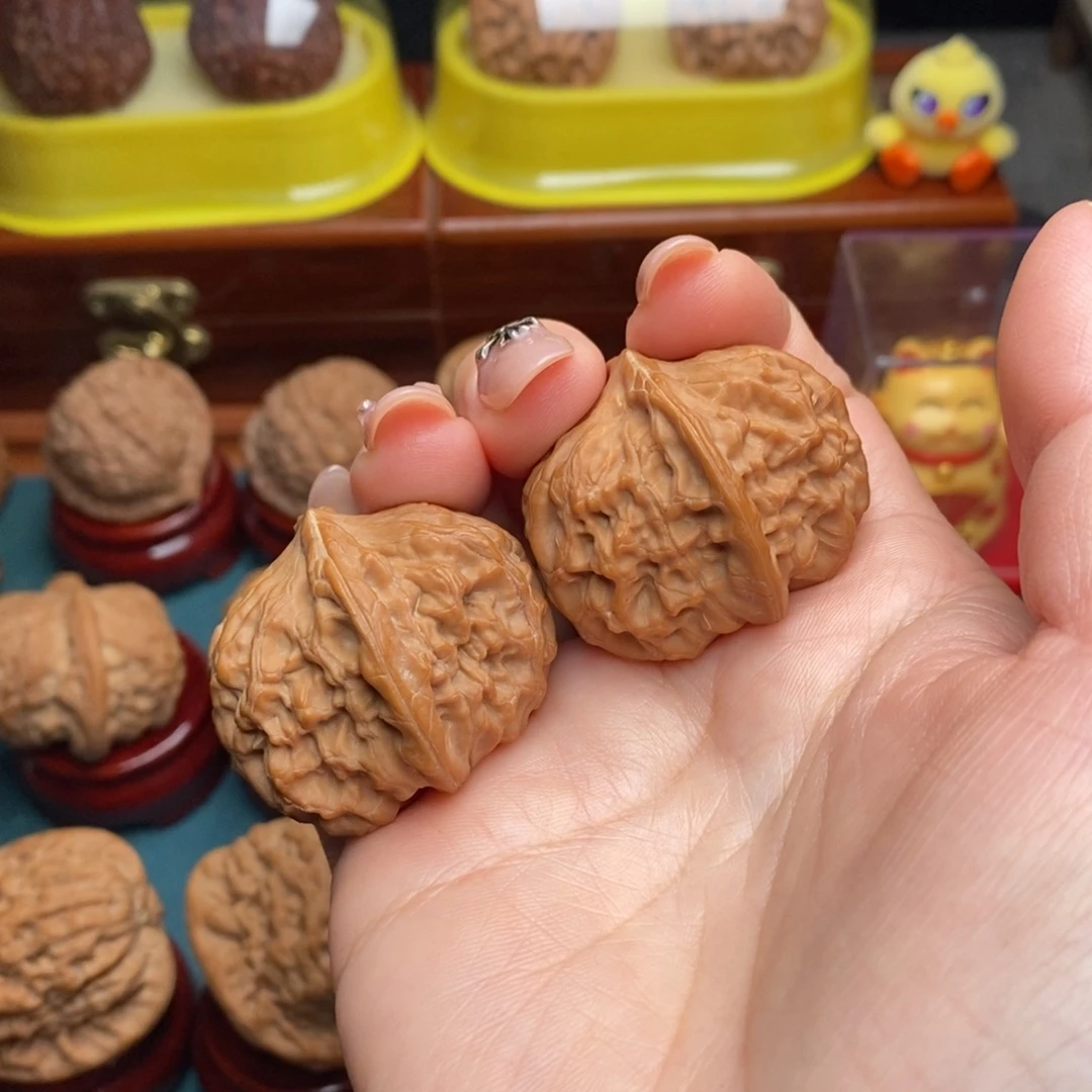 吊坠文玩核桃38玉枕元宝