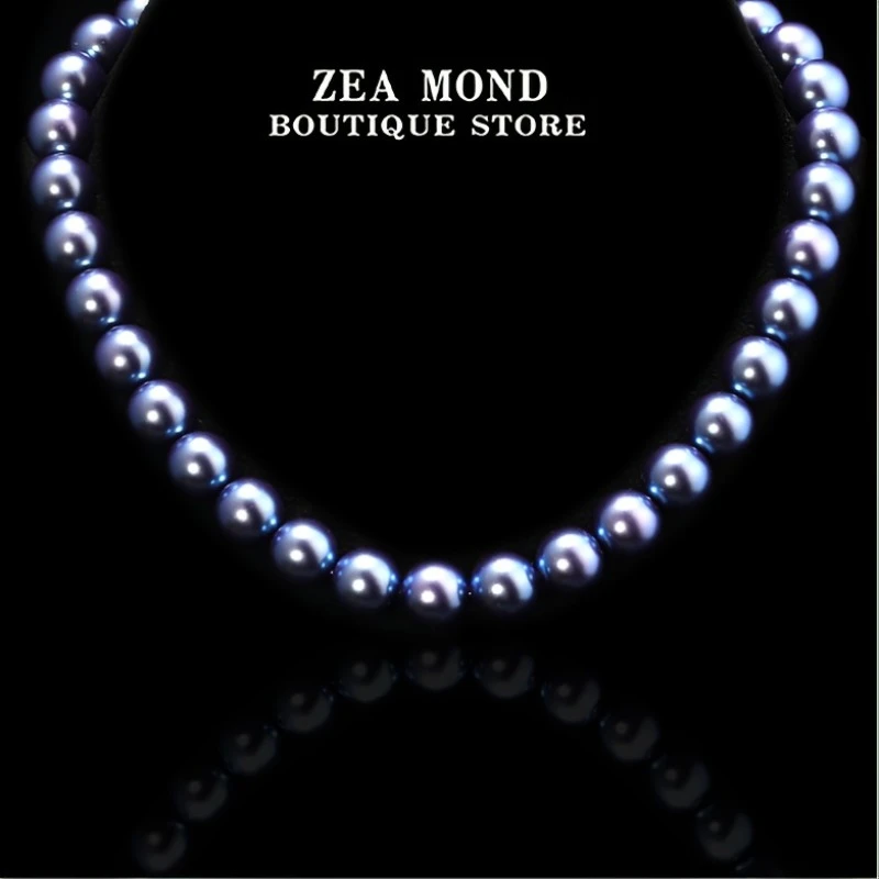 铜合金琉璃项链 ZEA MOND时尚琉璃轻奢色彩搭配女士项链ST-XL-6