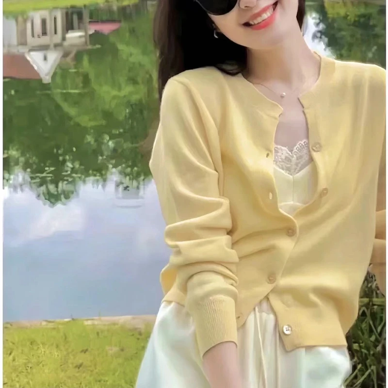 【新粉福利】春季新款韩系ins风V领毛衣软糯慵懒宽松百搭针织开衫