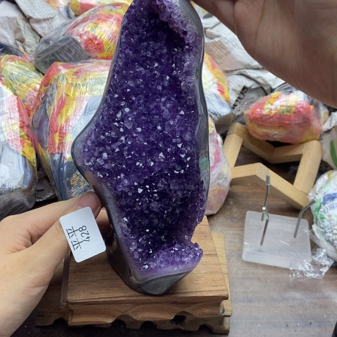 紫晶珠宝半成品未镶嵌