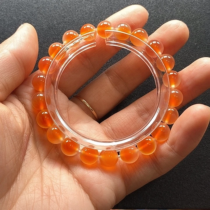 用***2玛瑙/玉髓未镶嵌手链卡8糖心不退换