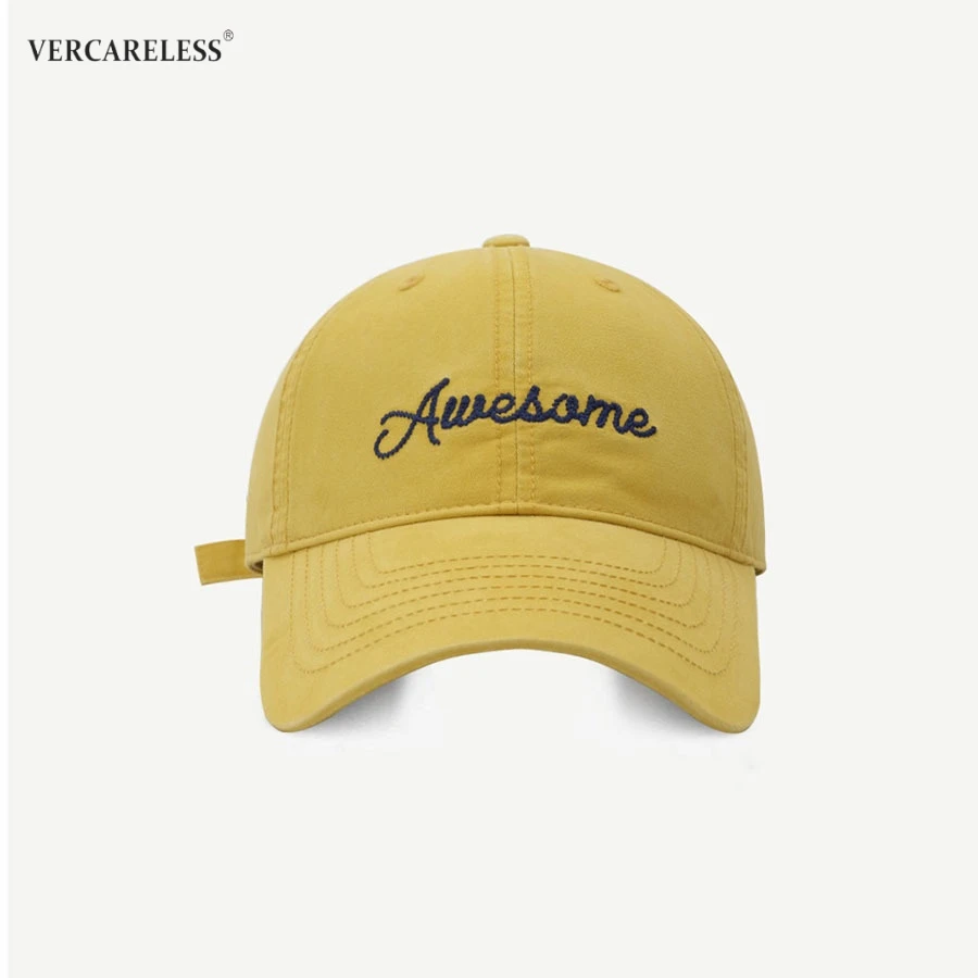 日系原创小众潮牌深顶棒球帽男防晒透气鸭舌帽女显脸小黄色夏天