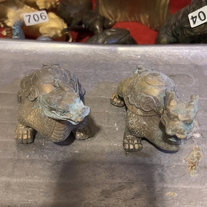 黄铜摆件，文房工艺品摆件